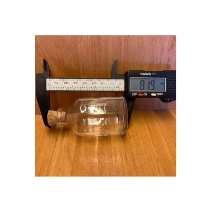 6 Adet Şeffaf Cam Shot Şişesi Mantar Tıpalı Hediyelik Koku Süs Çok Amaçlı Şişe 50ml