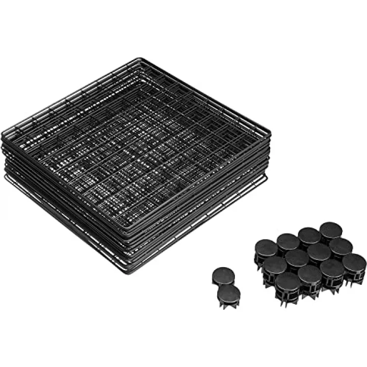 6 Bölmeli Portatif Çok Amaçlı Metal Tel Dolap Raf Organizer