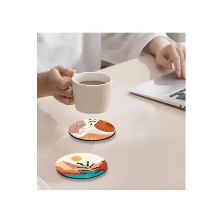 6lı Ahşap Bardak Altlığı BRD-004