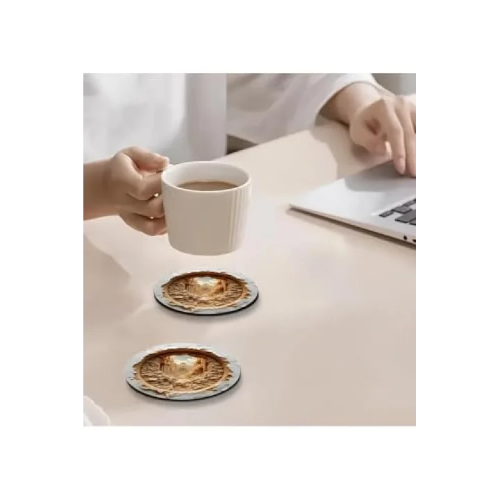 6lı Ahşap Bardak Altlığı BRD-011