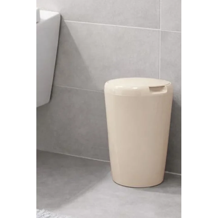6 LT Banyo Mutfak Tezgah Üstü Çöp kovası - Bej