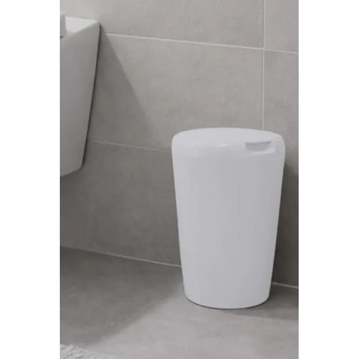 6 LT Banyo Mutfak Tezgah Üstü Çöp kovası - Beyaz