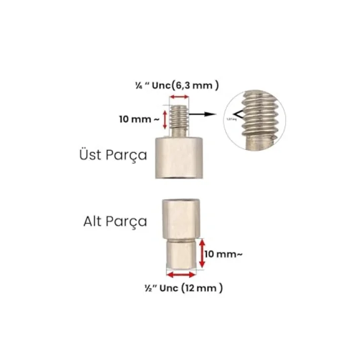 6 mm İnci Çakma Kalıbı, Metal, 2 Parçalı