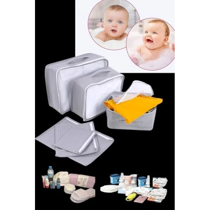 6 PARÇA BEBEK BAKIM Çantası Bebek Doğum Çantası