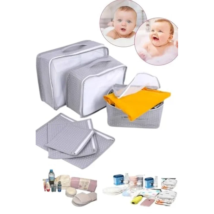 6 PARÇA BEBEK BAKIM Çantası Bebek Doğum Çantası