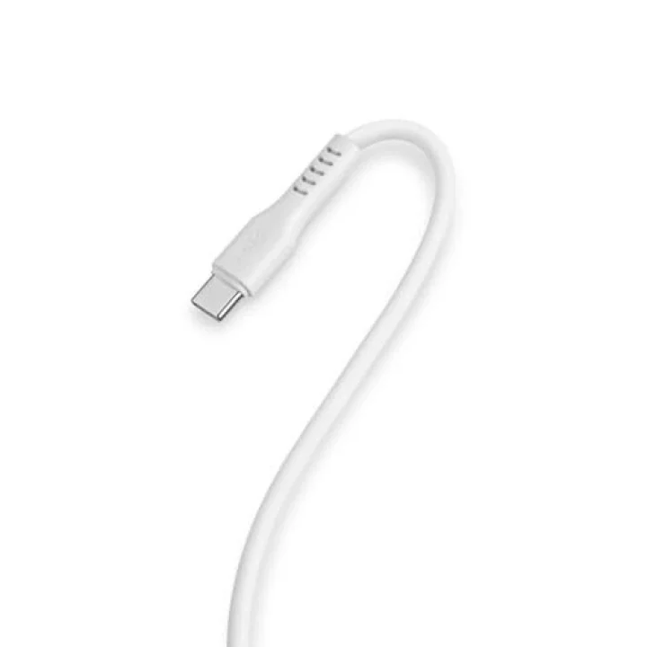 60W PD/QC Type-C to Type-C Ultra Hızlı Şarj ve Data Kablosu Neon (Neon Beyaz) 2DK59B