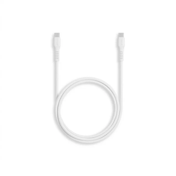 60W PD/QC Type-C to Type-C Ultra Hızlı Şarj ve Data Kablosu Neon (Neon Beyaz) 2DK59B