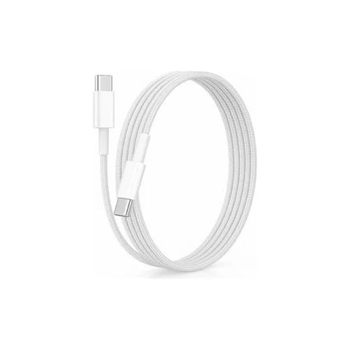 60W Type-C To Type-C 1 Metre Dayanıklı Örgülü Hızlı Şarj & Veri Kablosu İphone 17/16/15 Uyumlu Pro Max Air, Galaxy S10 S9 S8 Plus, Note 10 9 8 Uyumlu
