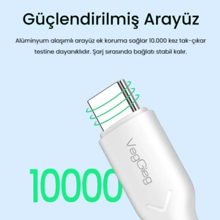 60W Type-C to Type-C Hızlı Şarj ve Data Kablosu 1.2 Metre