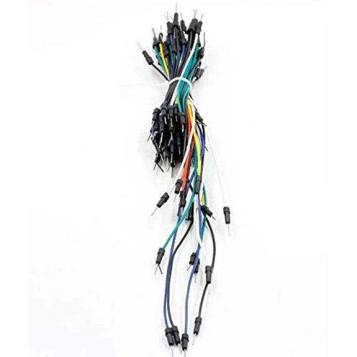65li Erkek-Erkek Breadboard Jumper Kablo Seti Esnek 65 Adet
