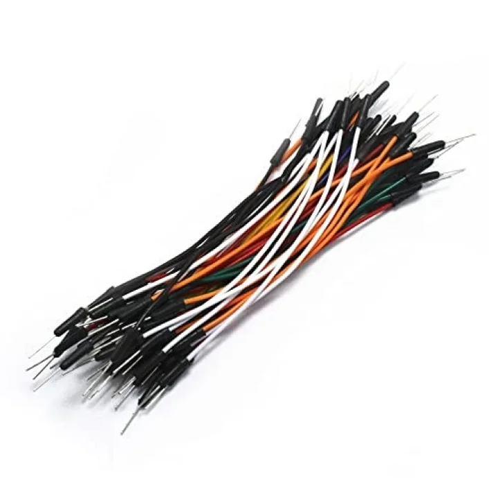 65li Erkek-Erkek Breadboard Jumper Kablo Seti Esnek 65 Adet