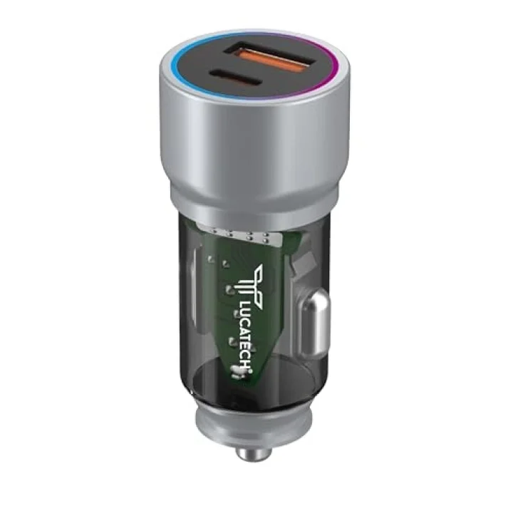 67W TURBO Araç Şarj Başlığı – USB + PD Girişli