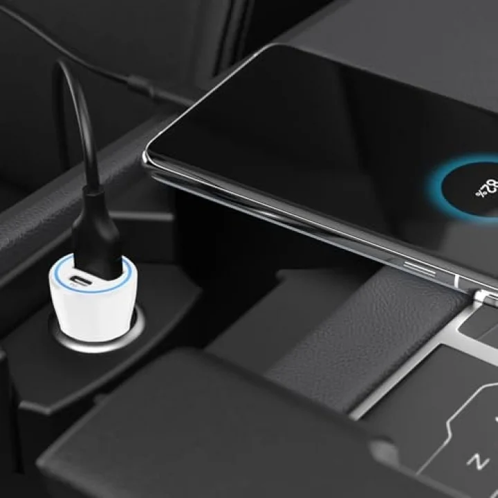 67W Ultra Hızlı Çift Port Araç Şarj Başlığı