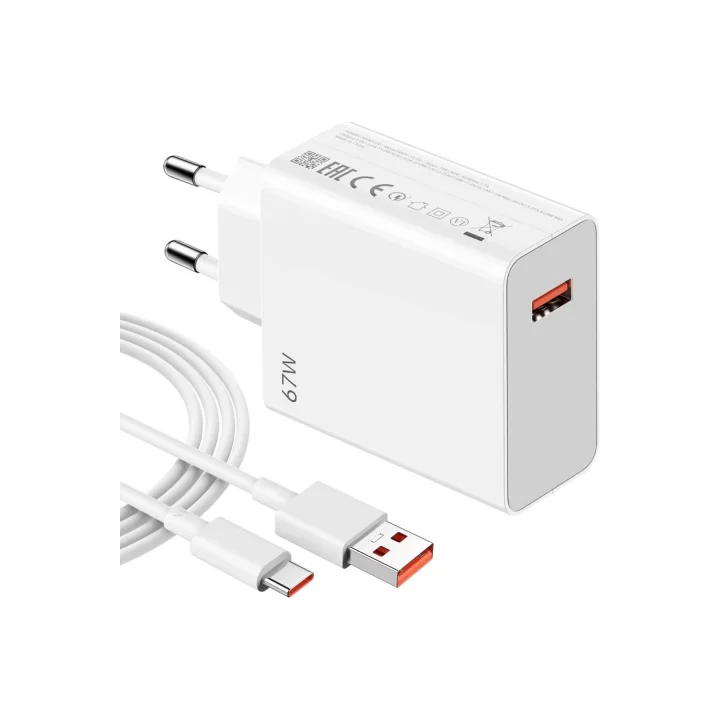 Mey İthalat® ⚡ 67W Hızlı Şarj Adaptörü + Type-C Kablosu | Süper Hızlı Şarj Cihazı 1 metre