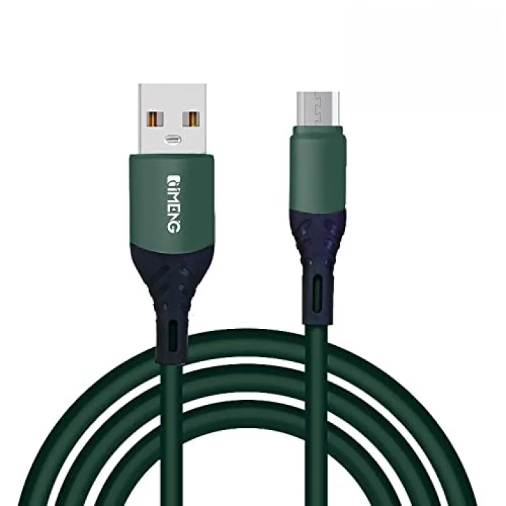 6A 100W USB A to Micro Data ve Hızlı Şarj Kablosu 1 Metre Yeşil