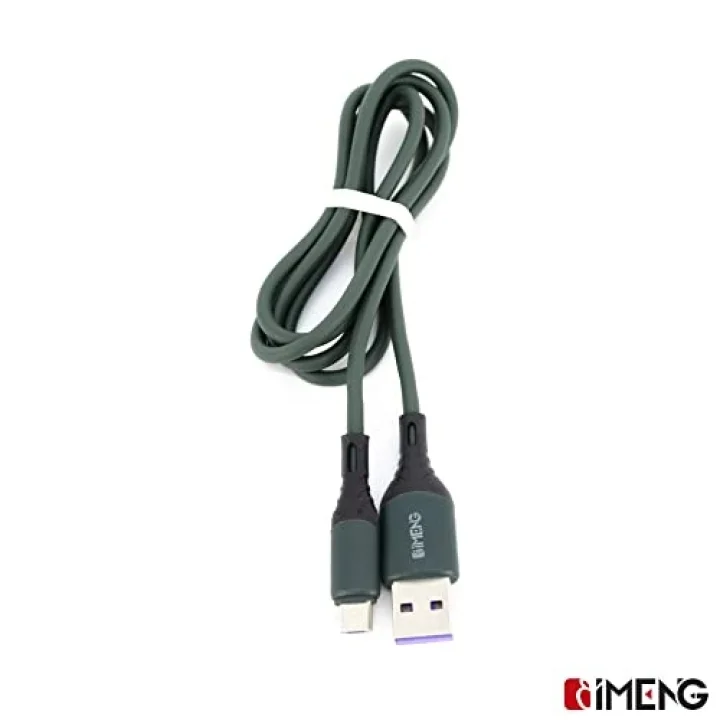 6A 100W USB A to Micro Data ve Hızlı Şarj Kablosu 1 Metre Yeşil