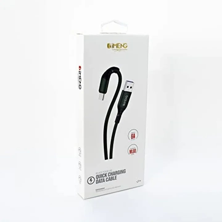 6A 100W USB A to Micro Data ve Hızlı Şarj Kablosu 1 Metre Yeşil