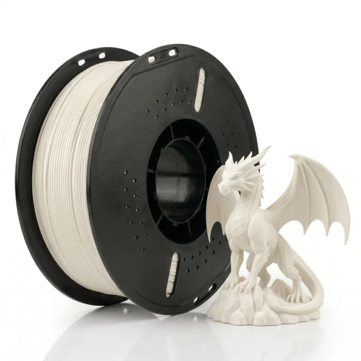 PLA+ Filament 1.75 mm 1 kg Sıcak Beyaz - Yüksek Hızlı Baskı, ±0.02mm Tolerans, FDM/AMS Uyumlu 3D Yazıcı Filamenti