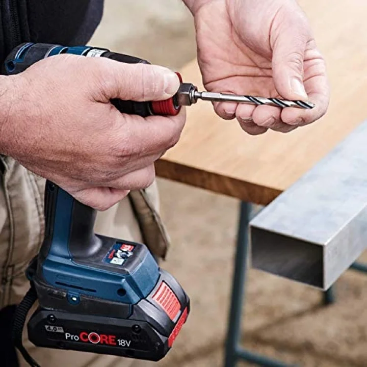 Bosch Professional 5 parçalı PointTeQ altıgen matkap seti (metal için, Ø: 2-6 mm, çalışma uzunluğu: 24-57 mm, toplam uzunluk: 60-98 mm, ¼ inç altıgen şaft, darbeli matkap ve matkap aksesuarı)