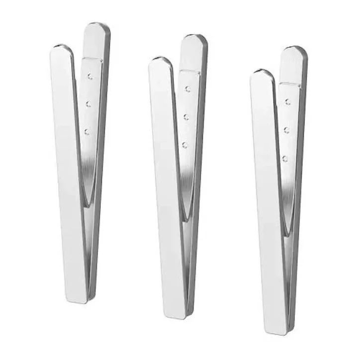 KUNGSFORS Manyetik Klips, Paslanmaz Çelik (Genişlik: 7 mm (¼) Yükseklik: 8 cm (3 ¼) Paket Miktarı: 3 Paket)