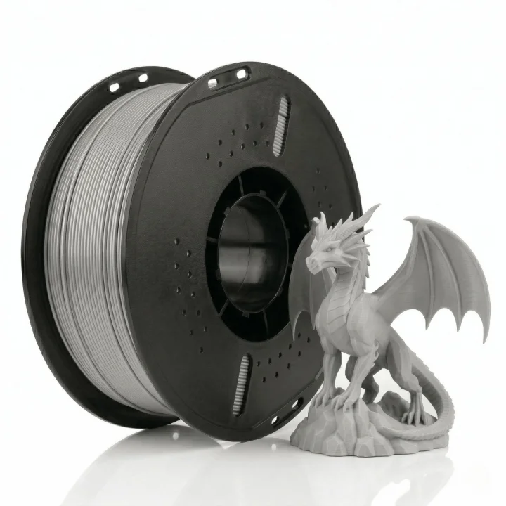 PLA+ Filament 1.75 mm 1 kg Gümüş - Yüksek Hızlı Baskı, ±0.02mm Tolerans, FDM/AMS Uyumlu 3D Yazıcı Filamenti