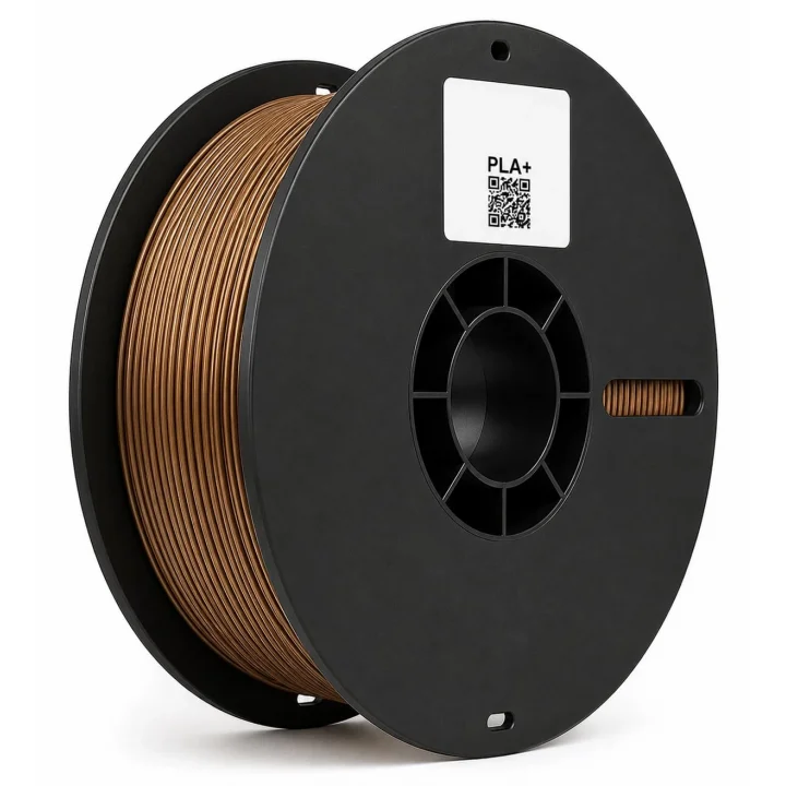 PLA+ Filament 1.75mm 1 Kg Bronz - Metalik Bronz Görünüm, Boyutsal Doğruluk ±0.02mm, Güçlendirilmiş Yapı