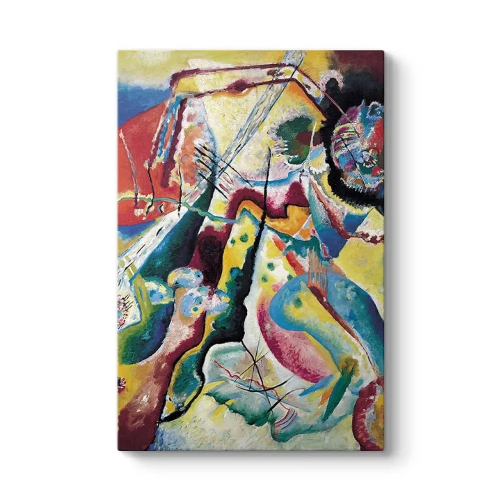 Wassily Kandinsky‏ - La Tache Rouge Tablosu 80 x 125