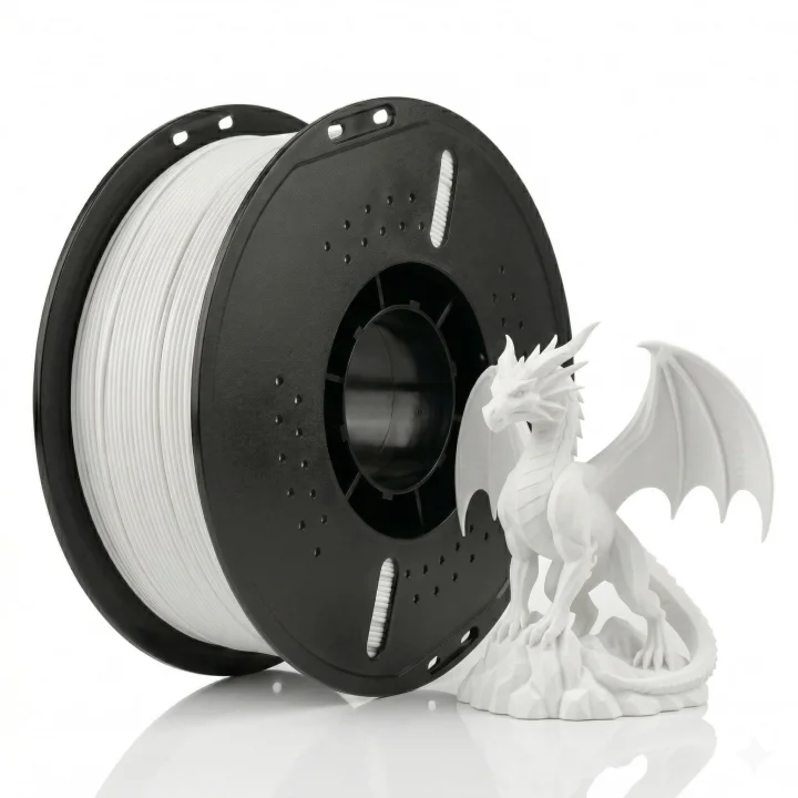 PLA+ Filament 1.75 mm 1 kg Soğuk Beyaz - Yüksek Hızlı Baskı, ±0.02mm Tolerans, FDM/AMS Uyumlu 3D Yazıcı Filamenti
