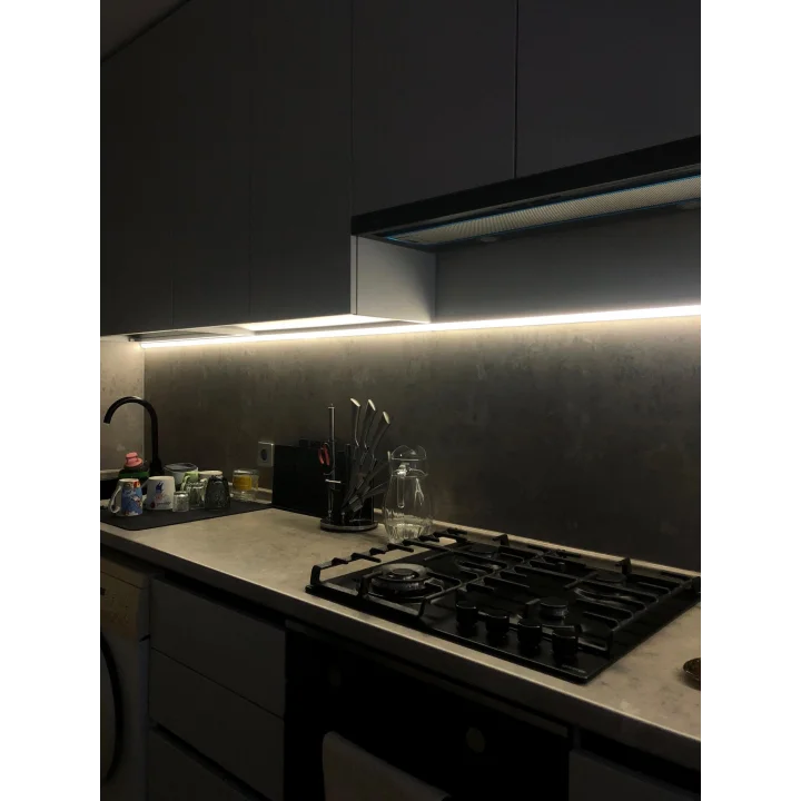 UNIḰOM Tezgah Altı LED Aydınlatma, 50 cm, Beyaz Işık, Dekoratif Armatür, On-Off Tuşlu