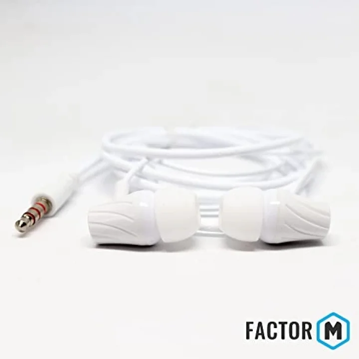 Factor­ M FM­03 Kulakiçi Mikrofonlu Kablolu Kulaklık Beyaz (FM­FM03KB)
