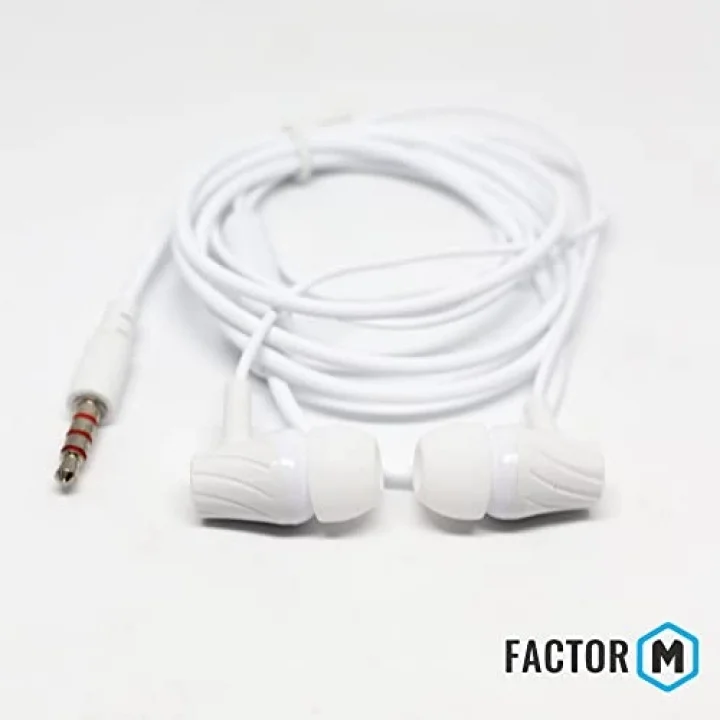 Factor­ M FM­03 Kulakiçi Mikrofonlu Kablolu Kulaklık Beyaz (FM­FM03KB)