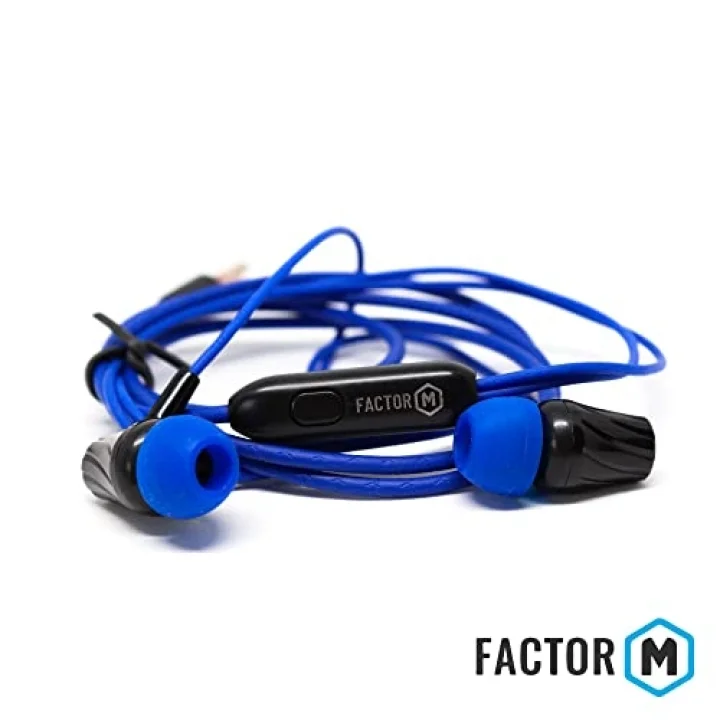 Factor­ M FM­03 Kulakiçi Mikrofonlu Kablolu Kulaklık Mavi (FM­FM03KM)
