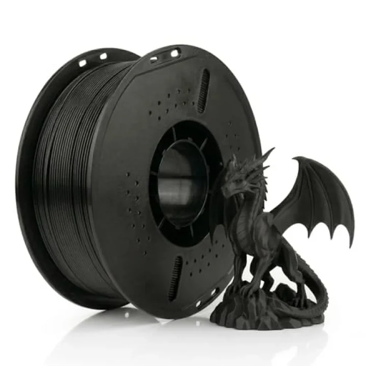 PLA+ Filament 1.75 mm 1 kg Siyah - Yüksek Hızlı Baskı, ±0.02mm Tolerans, FDM/AMS Uyumlu 3D Yazıcı Filamenti