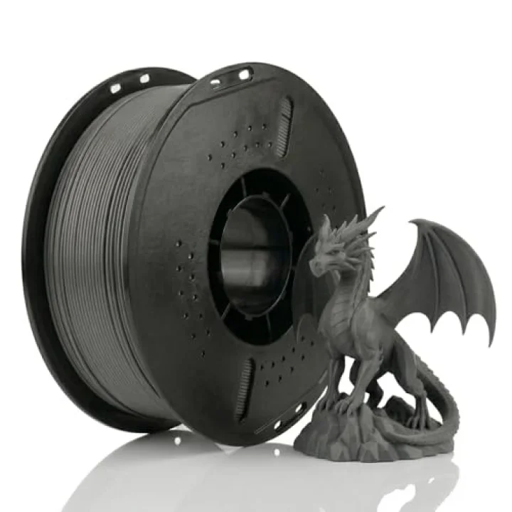 PLA+ Filament 1.75 mm 1 kg Koyu Gri - Yüksek Hızlı Baskı, ±0.02mm Tolerans, FDM/AMS Uyumlu 3D Yazıcı Filamenti