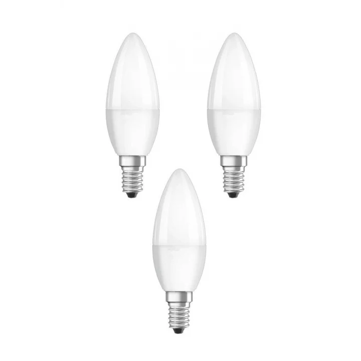 6W Led Mum Ampul Beyaz Işık 6500K 3 Adet - E14