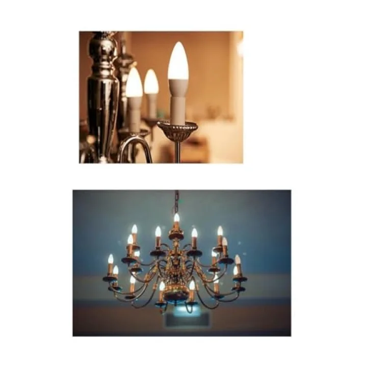 6W Led Mum Ampul Sarı Işık 3000K 3 Adet - E14