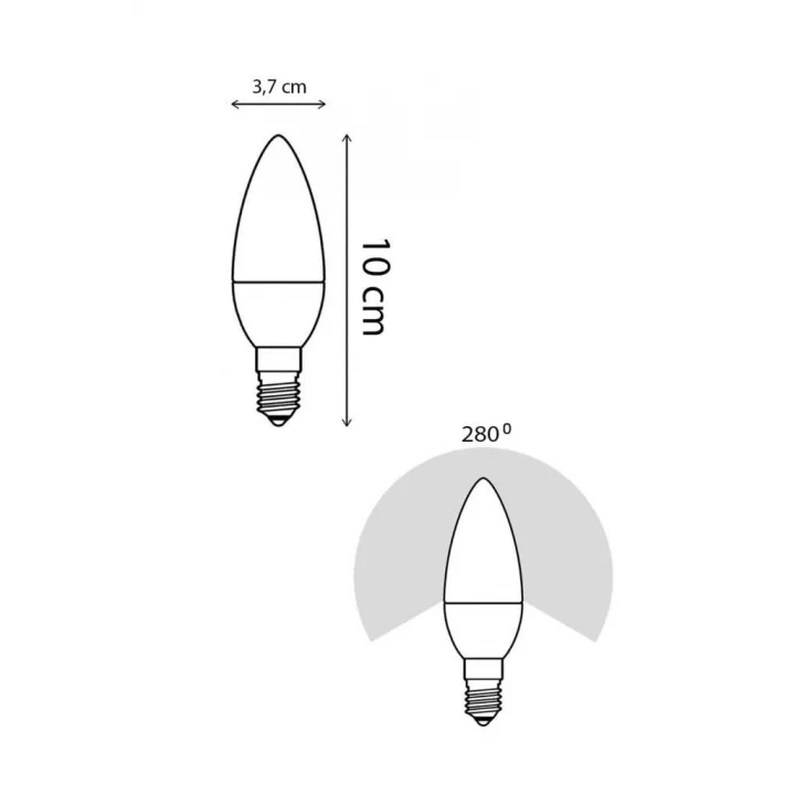 6W Led Mum Ampul Sarı Işık 3000K 3 Adet - E14