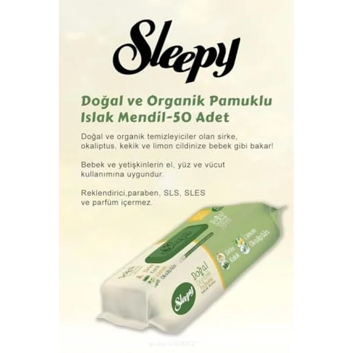 7 AL 6 ÖDE Natural Gece Hassas Hijyenik Ped 18 Adet ve 50 li Doğal Islak Mendil