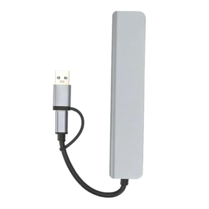 7-in-1 Type-C USB 3.0 Hub Çokaltıcı, MacBook ve PC Uyumlu Yüksek Hızlı Dönüştürücü Adaptör