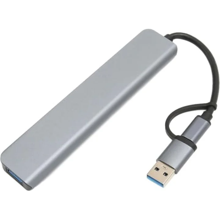 7-in-1 Type-C USB 3.0 Hub Çokaltıcı, MacBook ve PC Uyumlu Yüksek Hızlı Dönüştürücü Adaptör