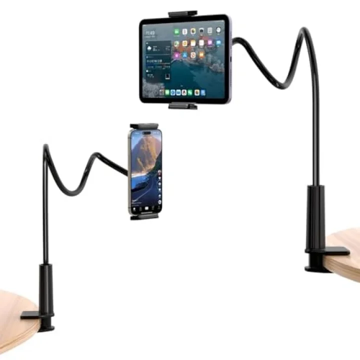 70 CM Akrobat Esnek Tablet ve Telefon Tutucu Stand Siyah
