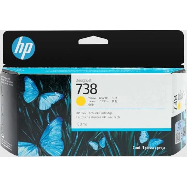 738 Yellow Sarı 130ML Plotter Kartuşu 498N7A