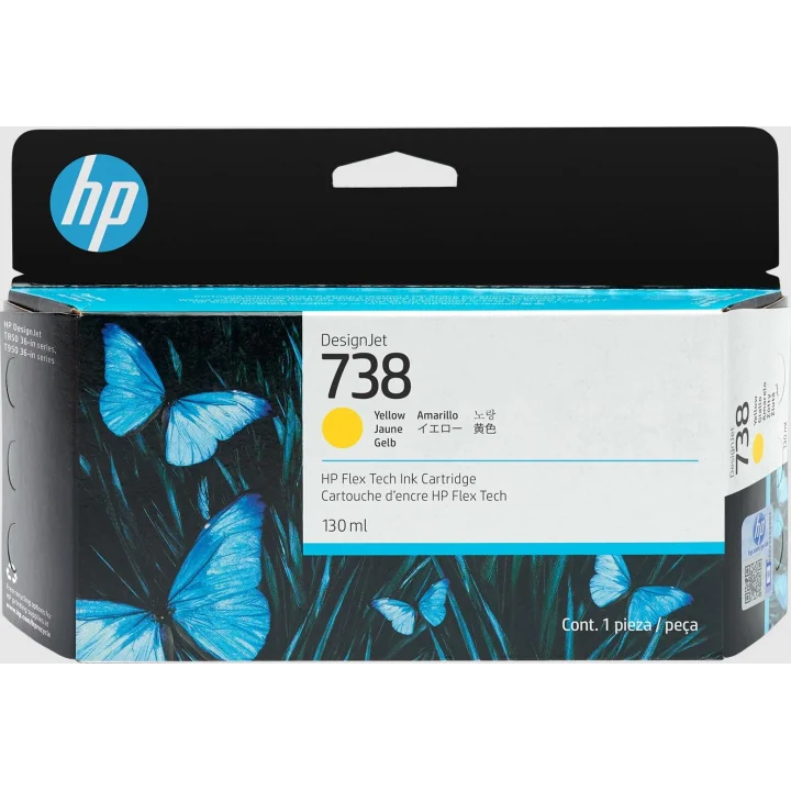 738 Yellow Sarı 130ML Plotter Kartuşu 498N7A