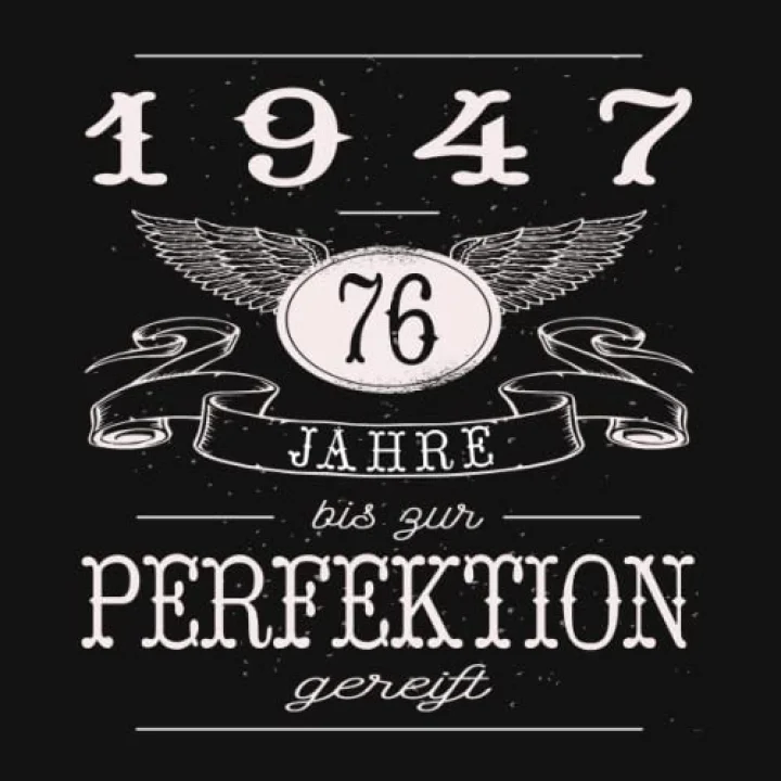76 Jahre bis zur Perfektion gereift 1947: Cooles Geschenk zum 76. Geburtstag Geburtstagsparty Gästebuch Eintragen von Wünschen und Sprüchen lustig 1947 geboren | Spruch lustig vintage retro MR