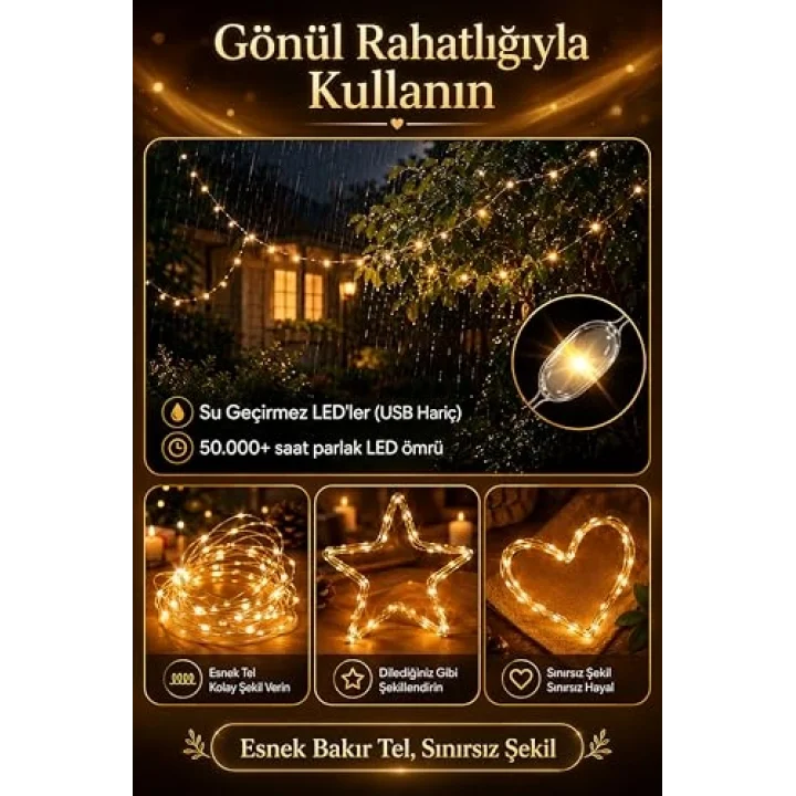8 MOD Perde Ledi 300 LED 3x3m 10 Sarkıt Led Yılbaşı Oda Dekoru Kumandalı Peri Perde Led
