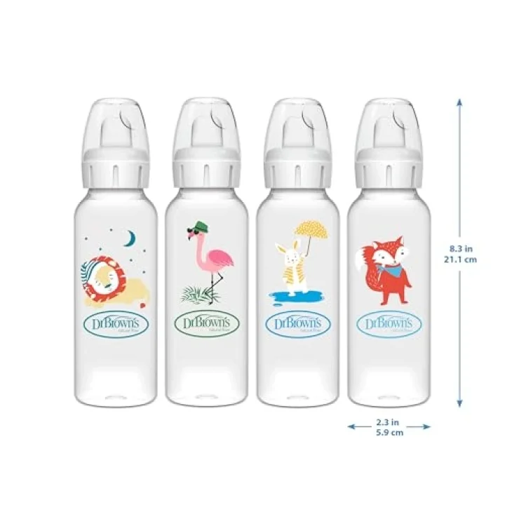 8 oz/250 ml PP Dar Ağız + Sippy Biberon Bardak, Tavşan, Tekli Paket