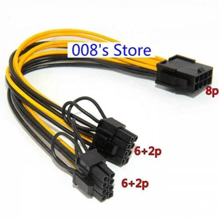 8 Pin Power Ayırıcı Pci-E Molex 8 Pin çoklayıcı kablo