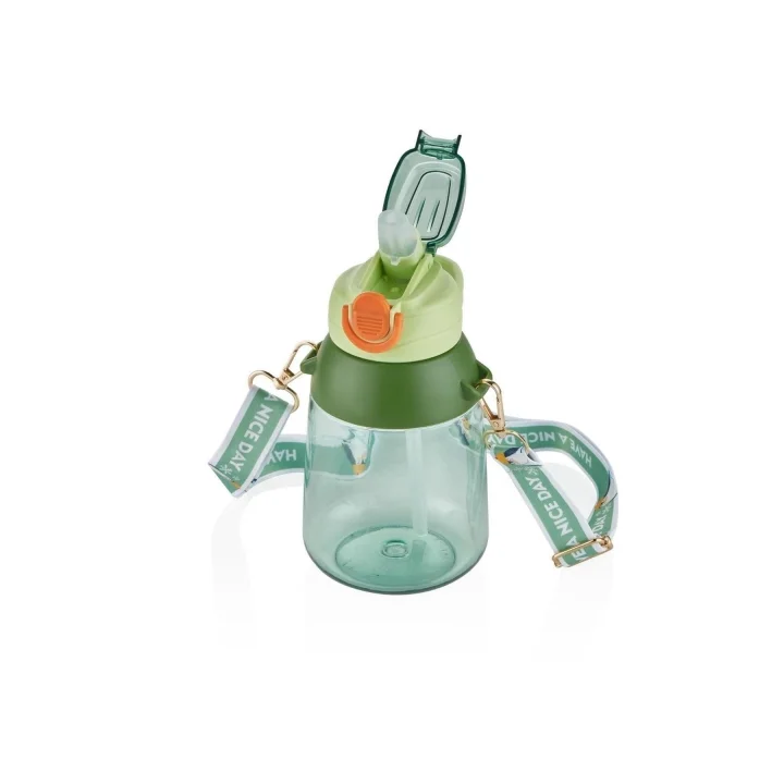 800ml Askılı Pipetli Tritan Su Matarası Hayvan Sticker Hediyeli 6975072052689