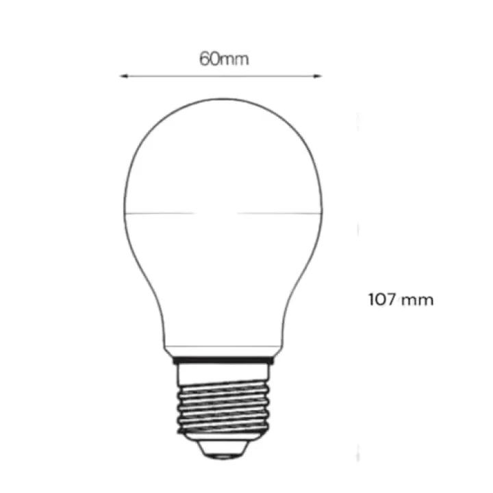 8.5 Watt Led Ampul 6500K Beyaz E27-10 Adet