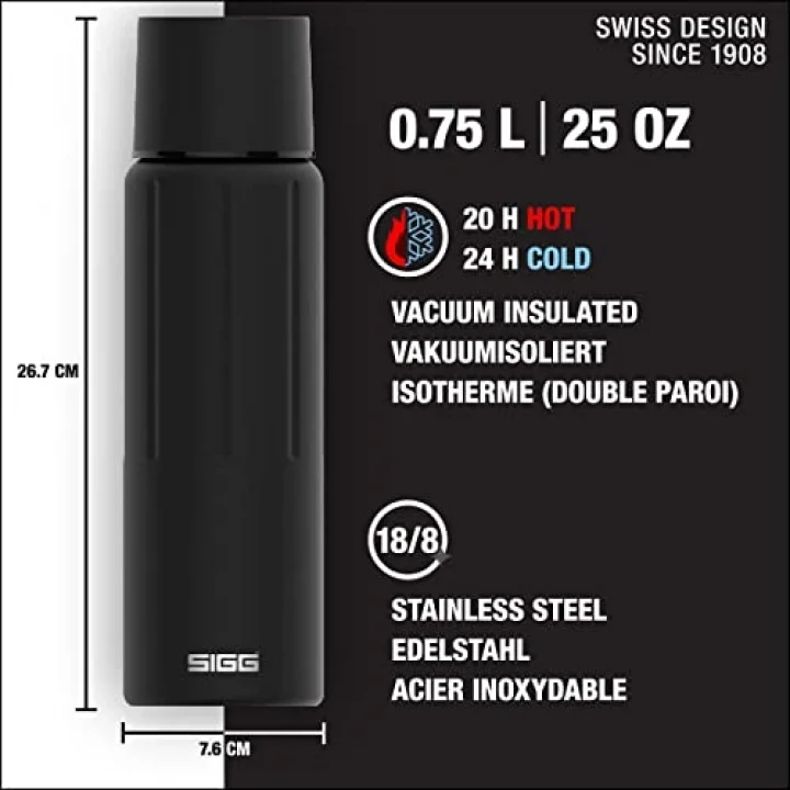 ​​​ 8735.70 Thermo Flask Gemstone Ibt Obsidian 0.75 Lt Matara